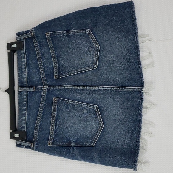 Lucky Brand~Woman Size 4/27~Blue Denim Raw Hem Skirt Mini. - Picture 7 of 8